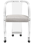 Interlude Home Willa Desk Chair - Dove/Silver