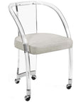 Interlude Home Willa Desk Chair - Dove/Silver