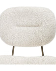 Interlude Home Abner Chair - Faux Shearling