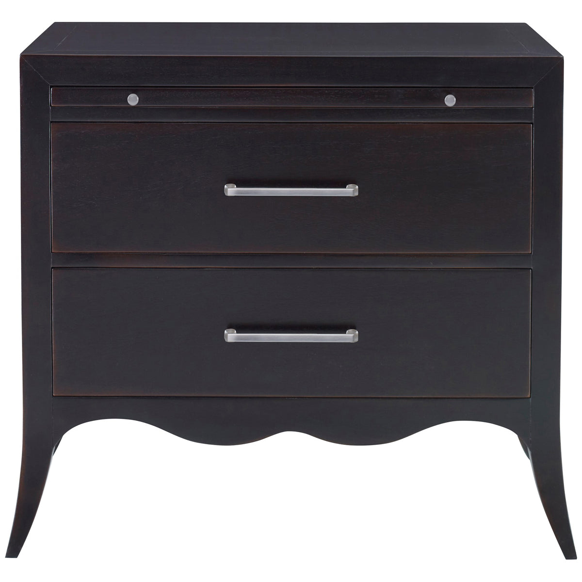 Ambella Home Beatrix Large Nightstand - Hand Rubbed Raven