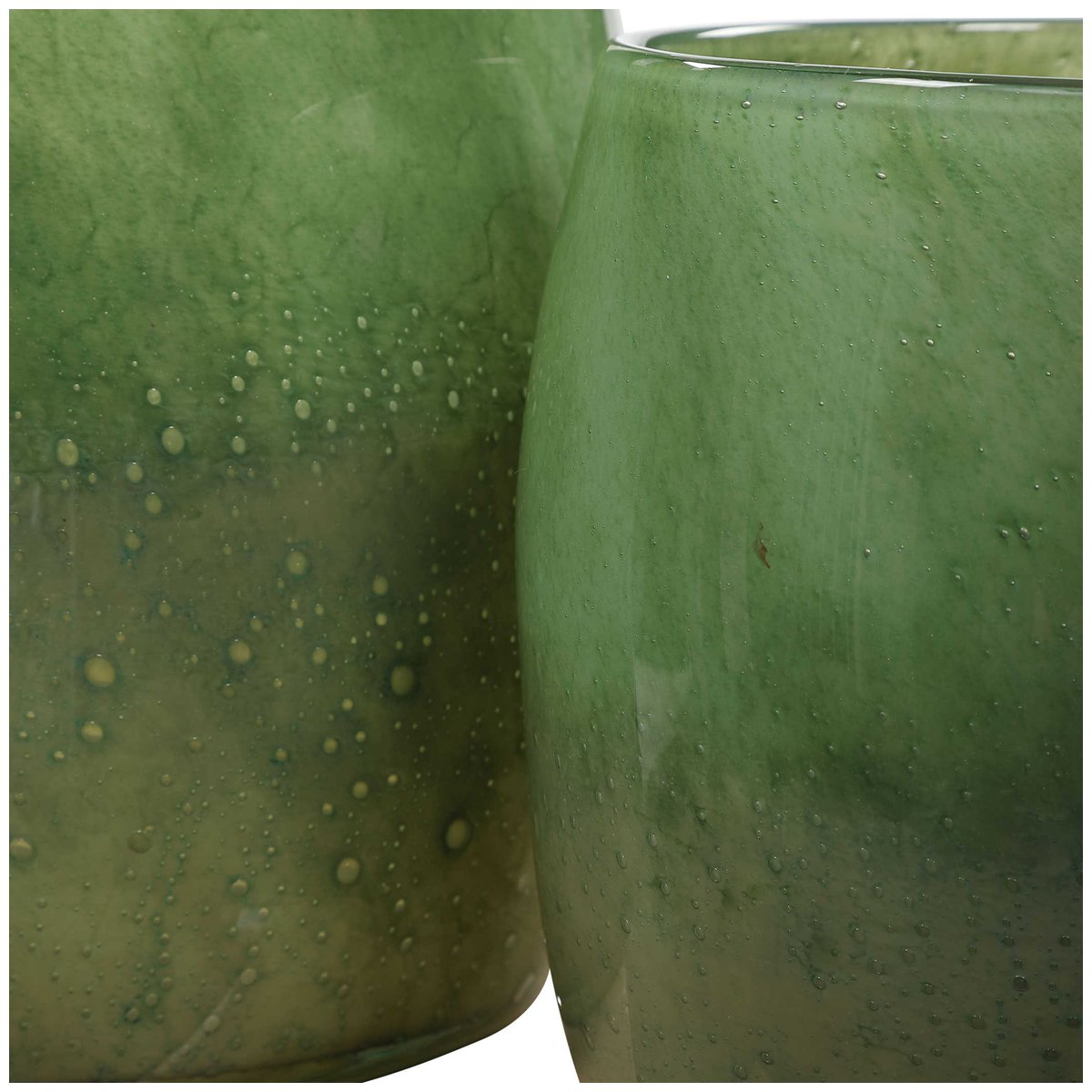 Uttermost Matcha Green Glass Vases, 2-Piece Set