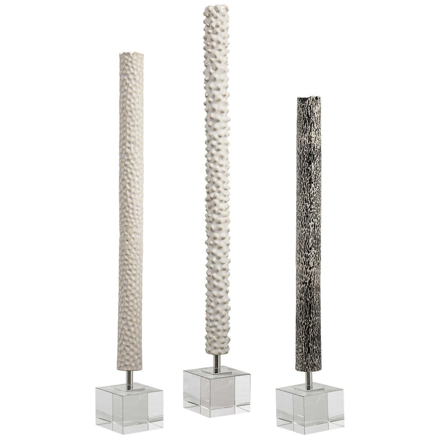 Uttermost Makira Cylindrical Sculptures, 3-Piece Set