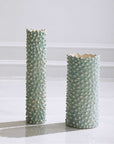 Uttermost Ciji Aqua Ceramic Vases, 2-Piece Set