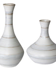 Uttermost Potter Fluted Striped Vases, 2-Piece Set