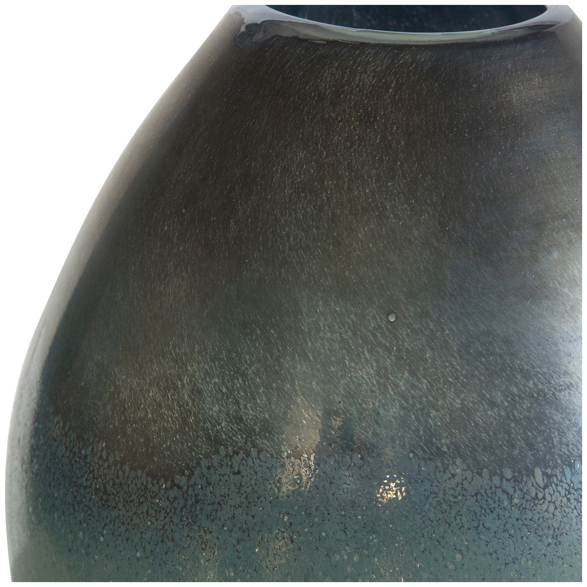 Uttermost Rian Aqua Bronze Vases, 2-Piece Set