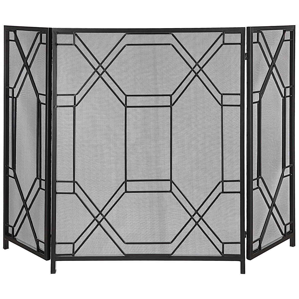 Uttermost Rosen Geometric Fireplace Screen