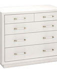 Interlude Home Taylor 5-Drawer Chest - White