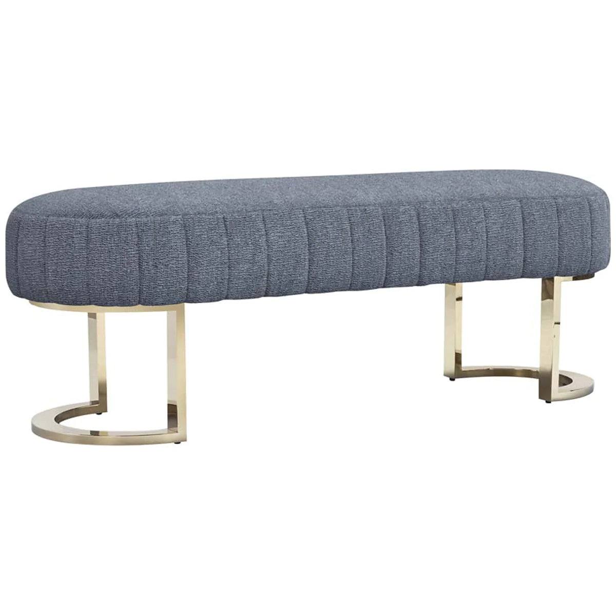 Interlude Home Harlow Bench - Azure
