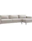 Interlude Home Izzy Chaise 2-Piece Sectional - Storm