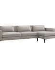 Interlude Home Izzy Feather Chaise 2-Piece Sectional