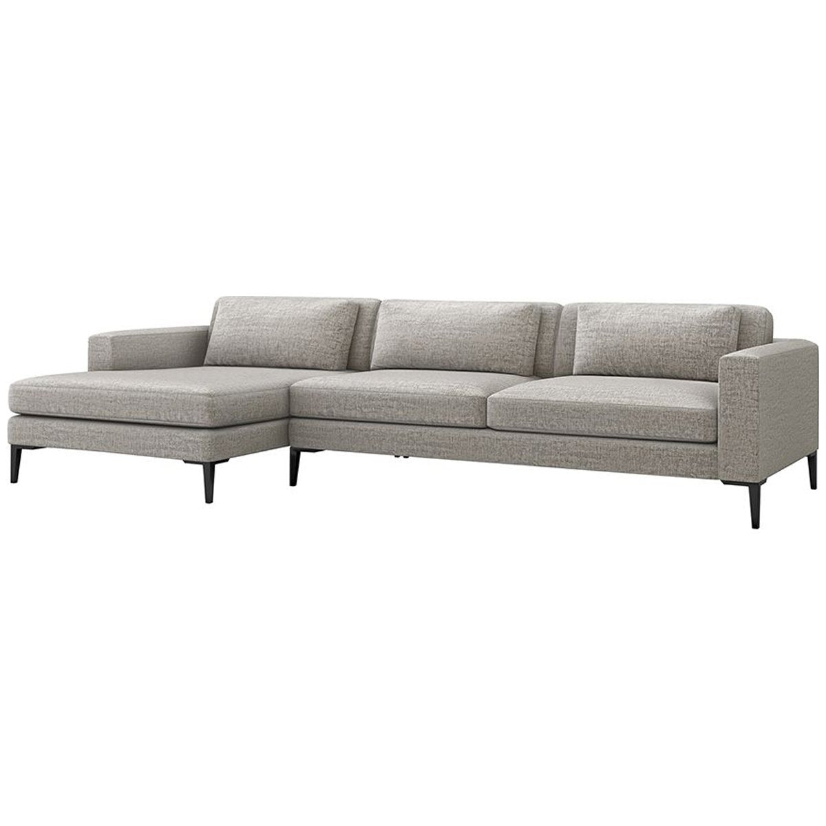 Interlude Home Izzy Feather Chaise 2-Piece Sectional