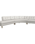 Interlude Home Aventura Chaise Sectional - Shearling