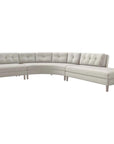 Interlude Home Aventura Chaise 3-Piece Sectional - Storm