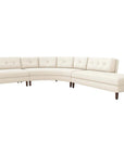 Interlude Home Aventura Chaise 3-Piece Sectional - Pure