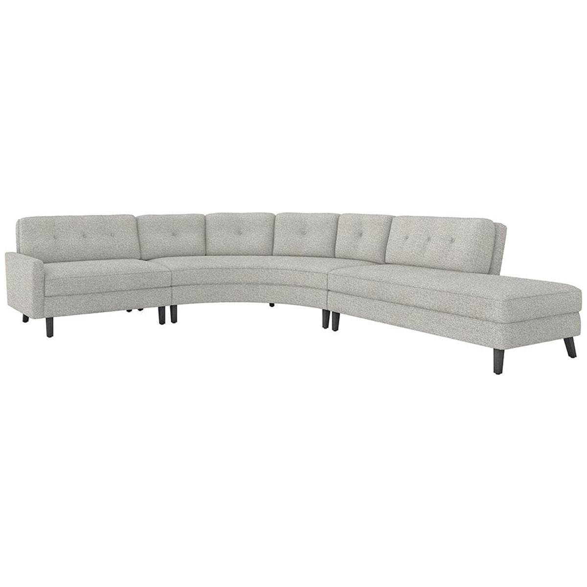 Interlude Home Aventura 3-Piece Sectional - Loma Weave
