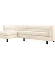 Interlude Home Ornette Chaise 2-Piece Sectional - Pure