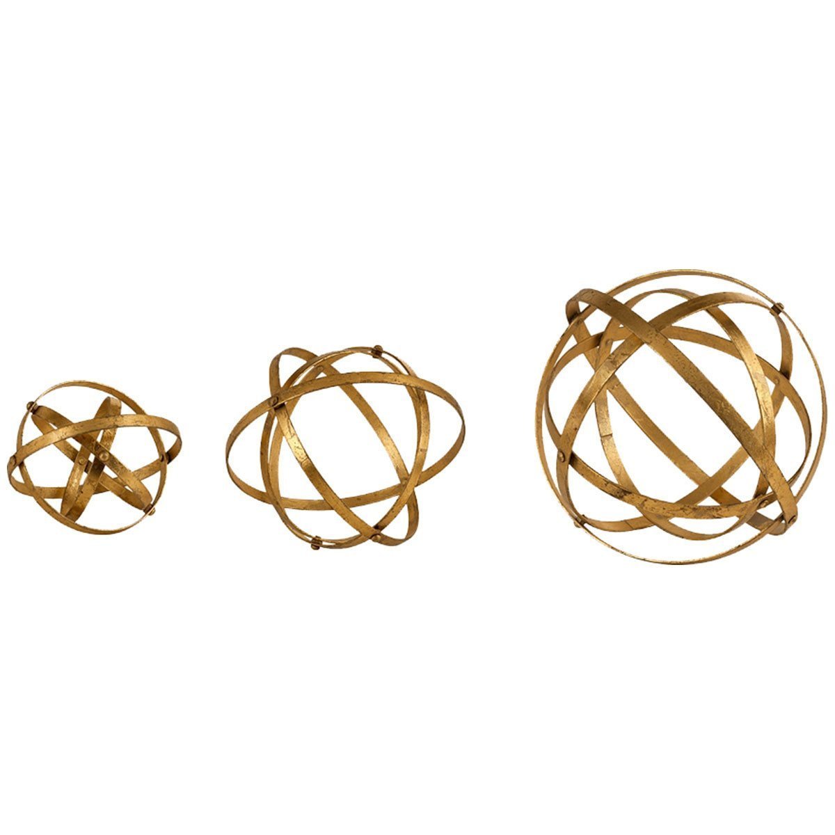 Uttermost Stetson Gold Spheres, 3-Piece Set