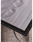 Artistica Home Sangiovese End Table with Marble Top