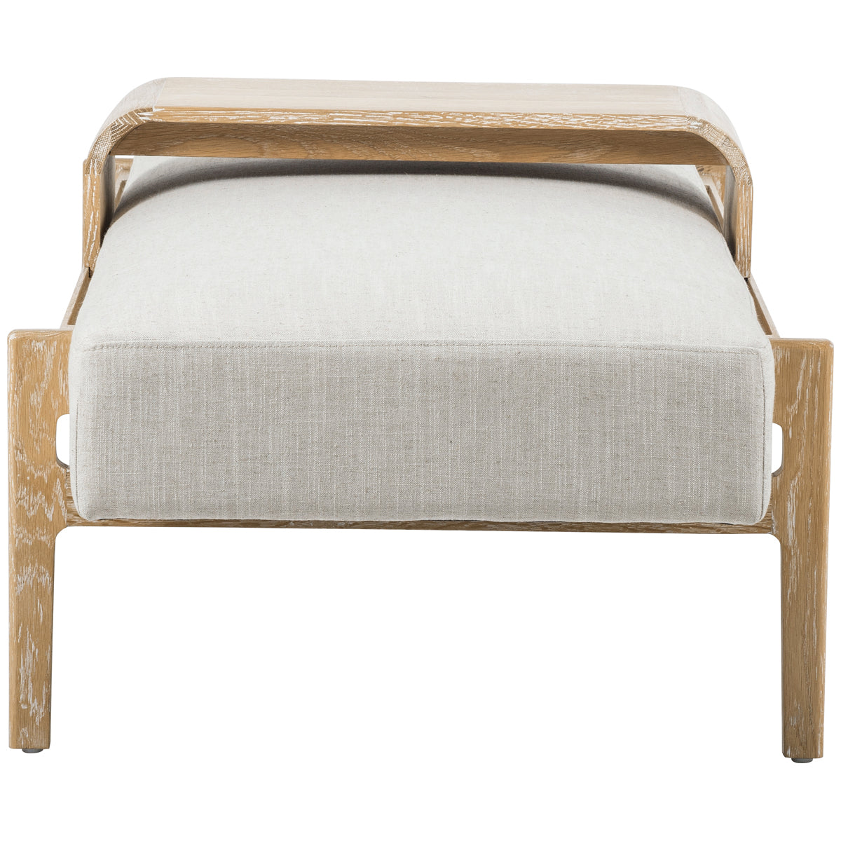 Four Hands Townsend Fawkes Bench - Vintage White Wash Oak