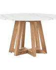 Four Hands Hughes Creston Dining Table - White Marble