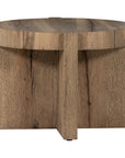Four Hands Wesson Bingham End Table - Rustic Oak Veneer