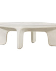 Four Hands Thayer Dante Coffee Table - White Concrete