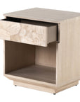 Four Hands Wesson Journey Nightstand - Bleached Burl