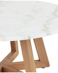 Four Hands Hughes Creston Coffee Table - White Marble