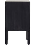 Four Hands Fulton Isador Bar Cabinet - Black Wash Poplar