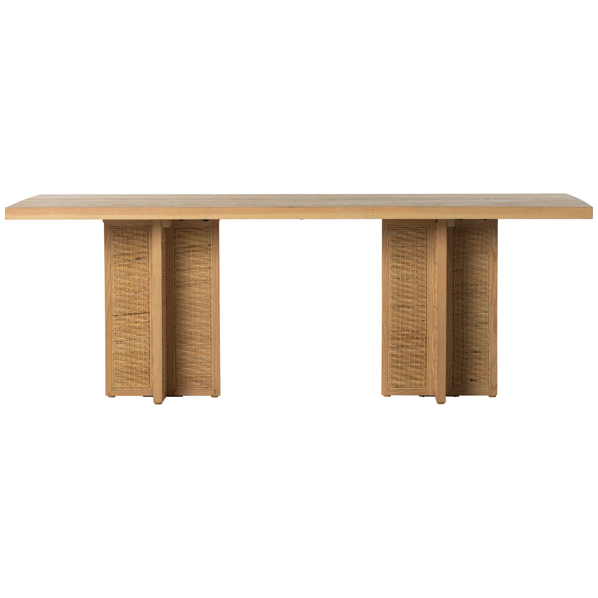 Four Hands Leighton Levon Dining Table - Natural Woven