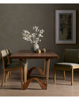 Four Hands Wesson Bruna Dining Table - Rustic Oak Veneer