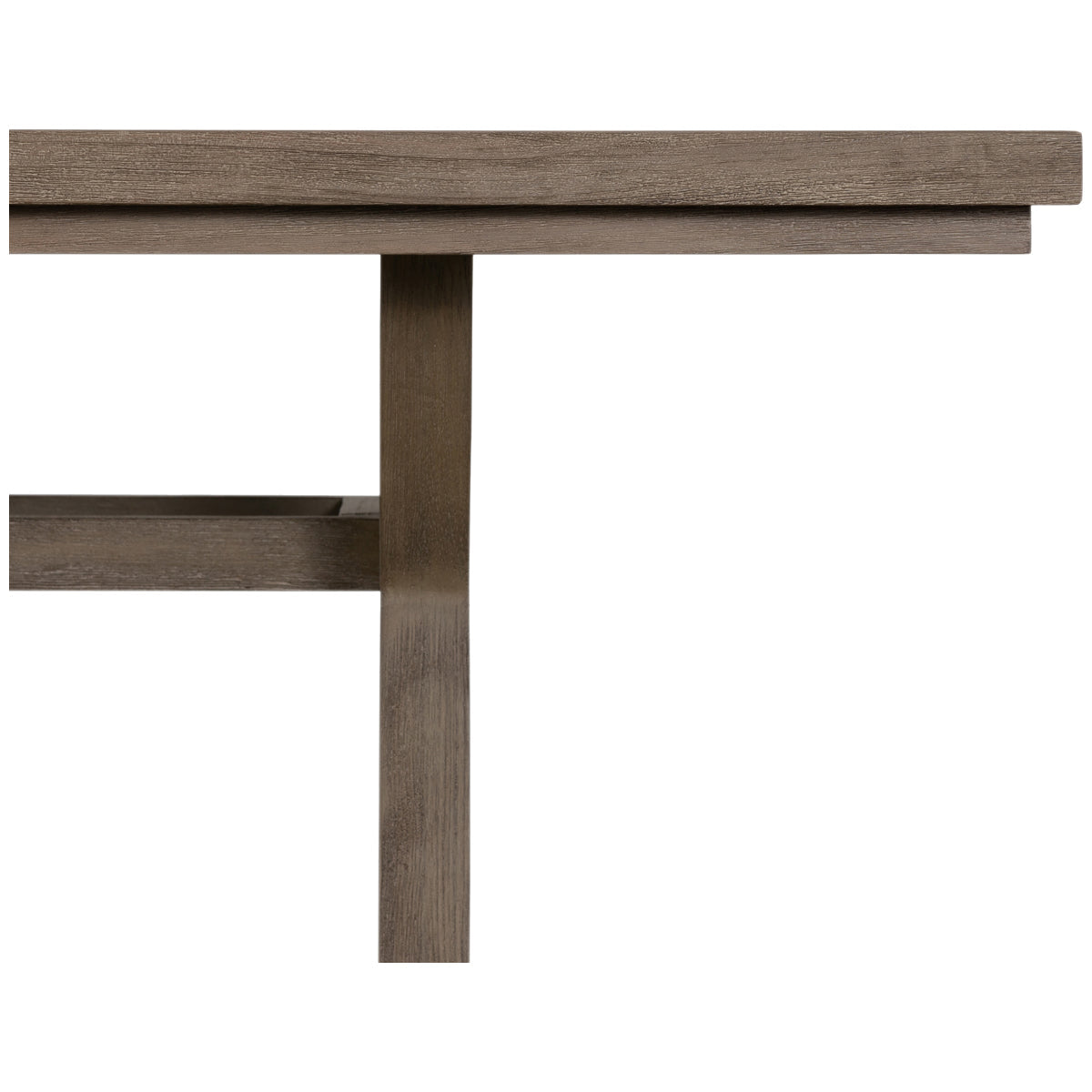 Four Hands Belfast Hoskin Outdoor Dining Table - Medium Weathered Grey