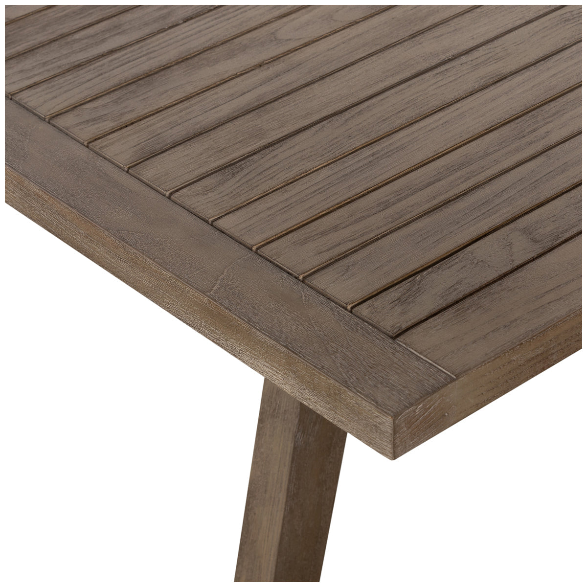 Four Hands Belfast Hoskin Outdoor Dining Table - Medium Weathered Grey