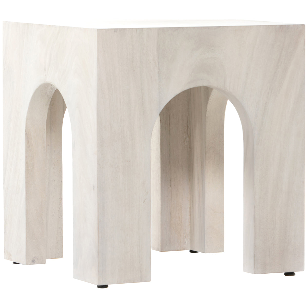 Four Hands Wesson Fausto End Table - Bleached Guanacaste