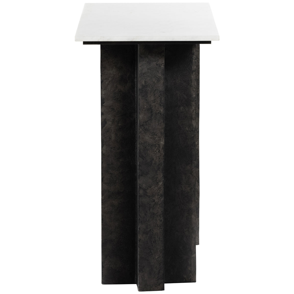 Four Hands Marlow Terrell Console Table - Raw Black