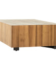 Four Hands Wesson Hudson Rectangle Coffee Table - Natural Yukas