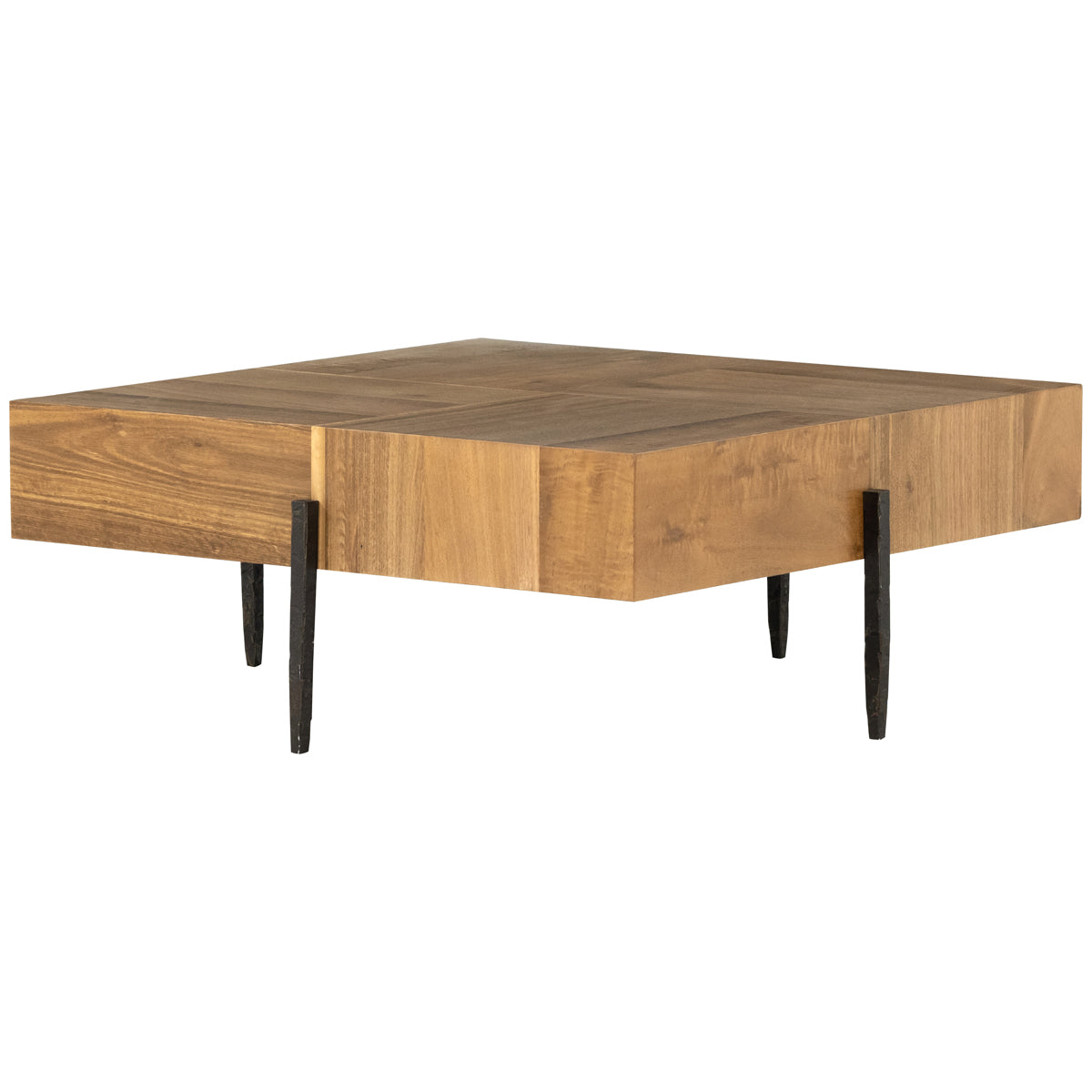 Four Hands Wesson Indra Square Coffee Table - Natural Yukas