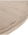 Four Hands Hughes Kiara Round Dining Table - Weathered Blonde