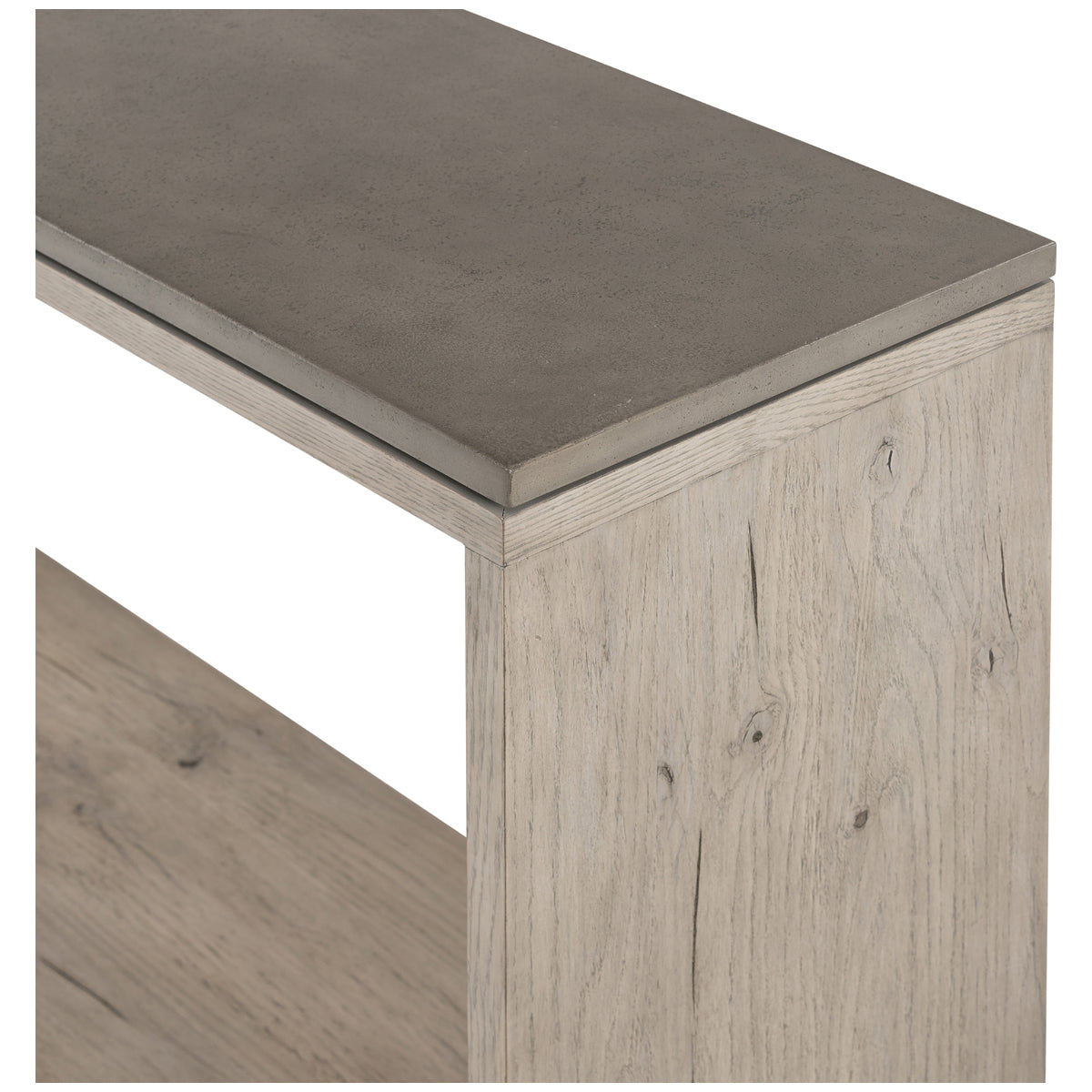 Four Hands Bina Faro Console Table - Dark Grey Concrete