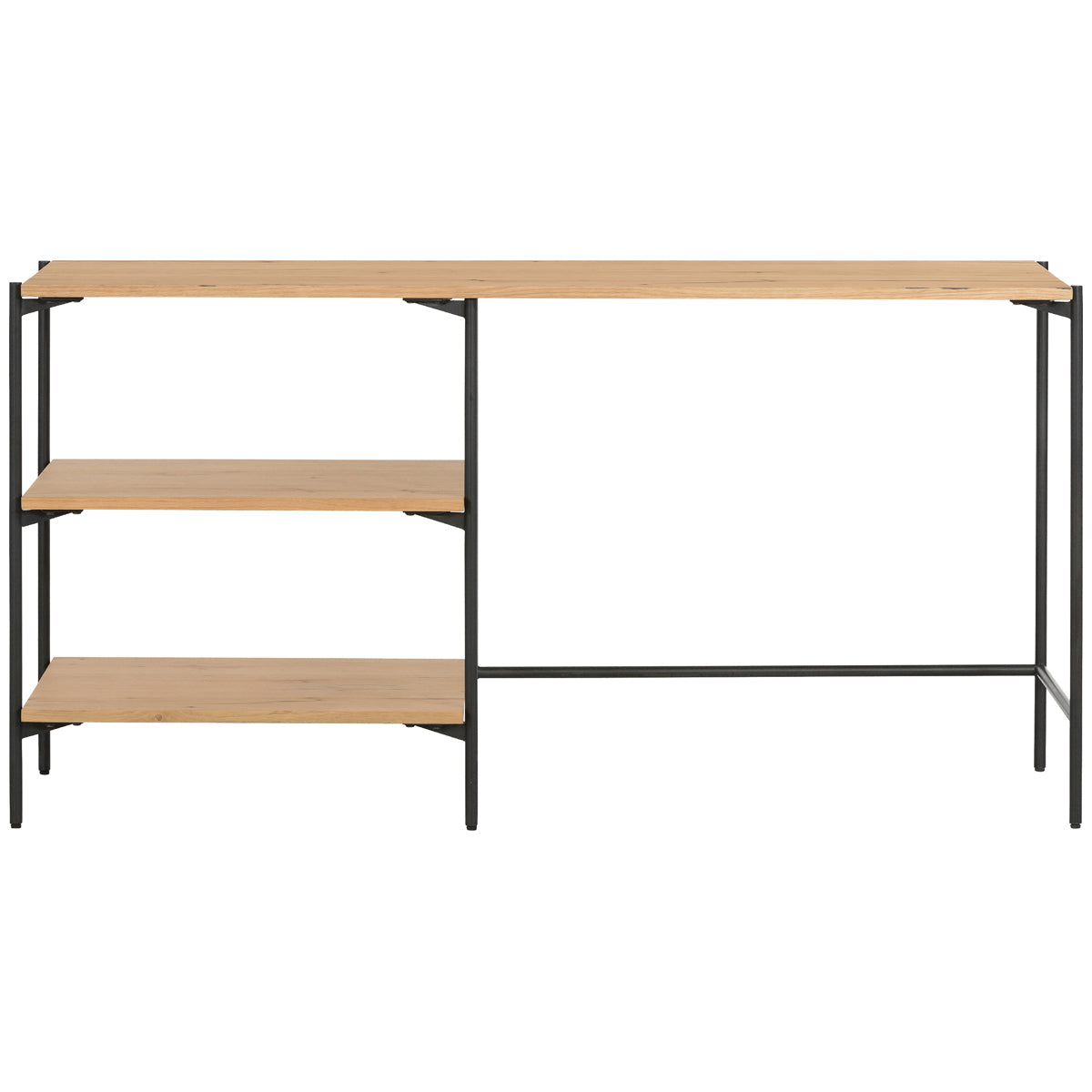 Four Hands Haiden Eaton Modular Desk with Shelves - Light Oak Resin