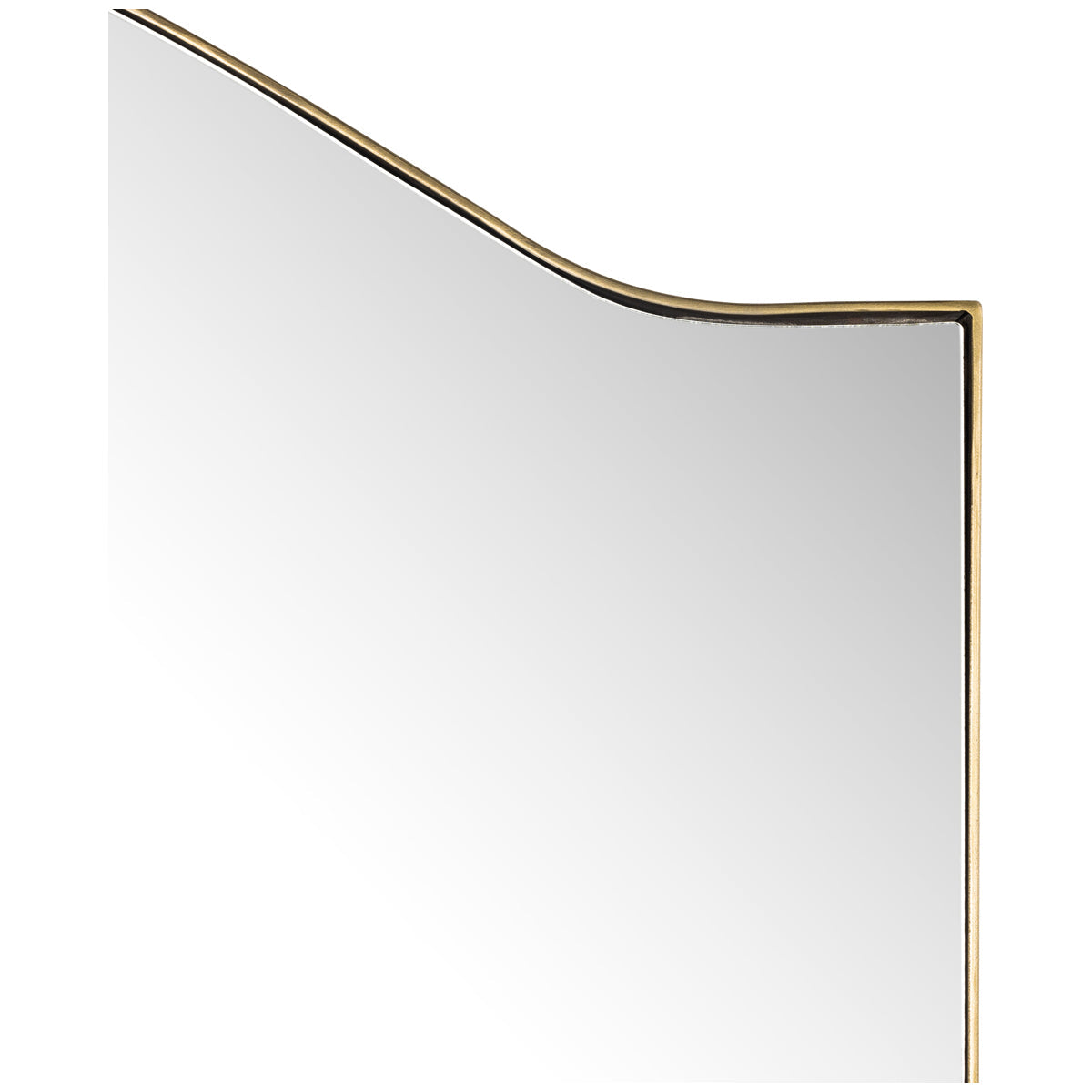 Four Hands Asher Jacques Floor Mirror - Antique Brass