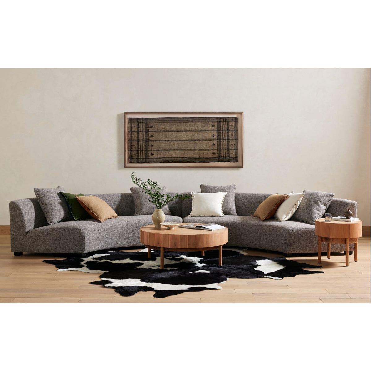 Four Hands Mateo Large Modern Cowhide Rug