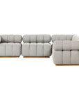 Four Hands Solano Roma Outdoor 5-Piece Sectional - Faye Ash