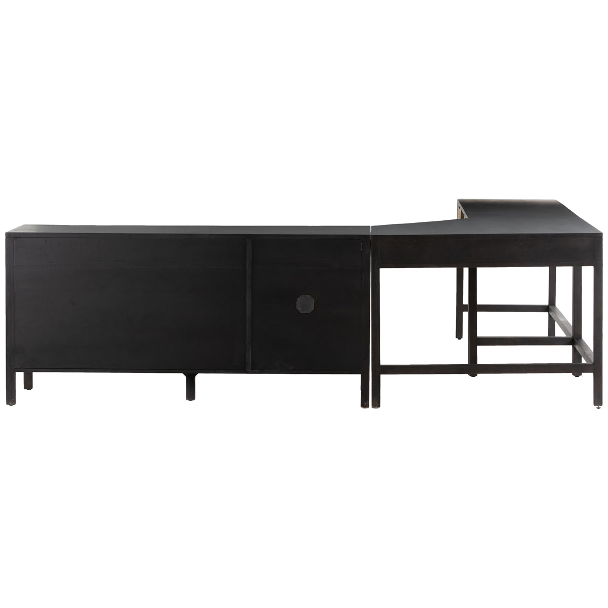 Four Hands Patten Clarita Desk System with Filing Credenza