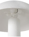 Four Hands Hutton Santorini Floor Lamp - Matte White Plaster