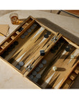 Four Hands Wesson Backgammon - Spalted White