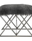 Uttermost Astairess Fur Small Bench