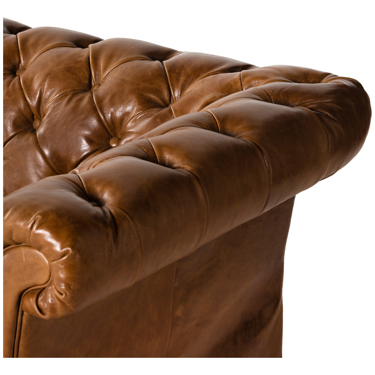Four Hands Carnegie Briscoe Leather Sofa - Vintage Soft Camel
