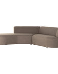 Four Hands Oslo Kipton 2-Piece Sectional with Chaise - Gibson Mink