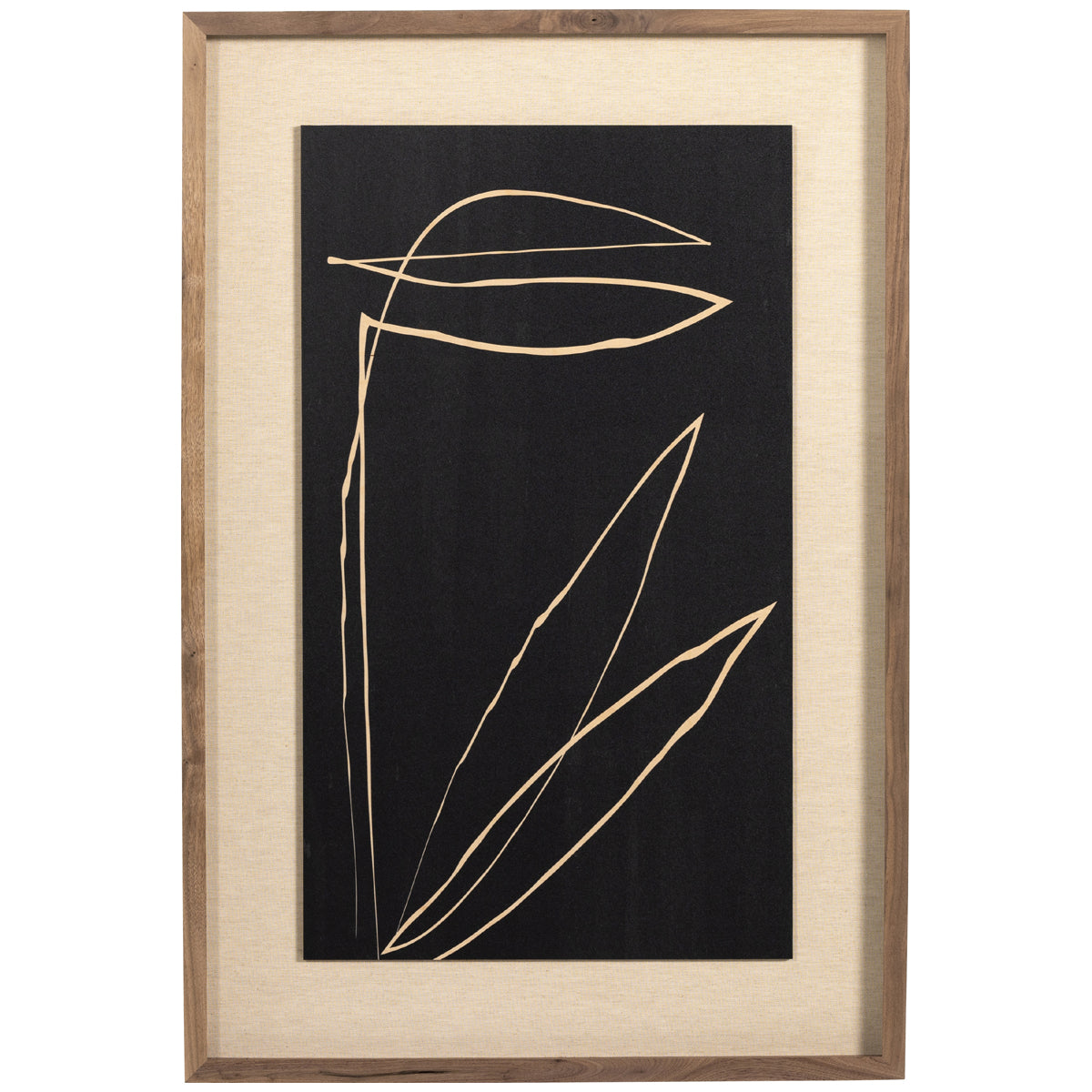 Four Hands Art Studio Abstract Botanic Line Drawing - Roseanne